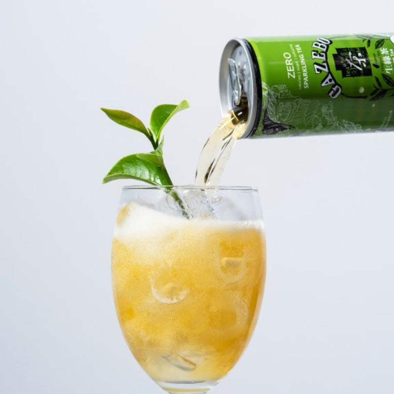 GAZEBO 生綠茶氣泡飲235mlX24罐 健康飲品 無糖 無色素 零卡 自然鮮甜 台灣製造, , large