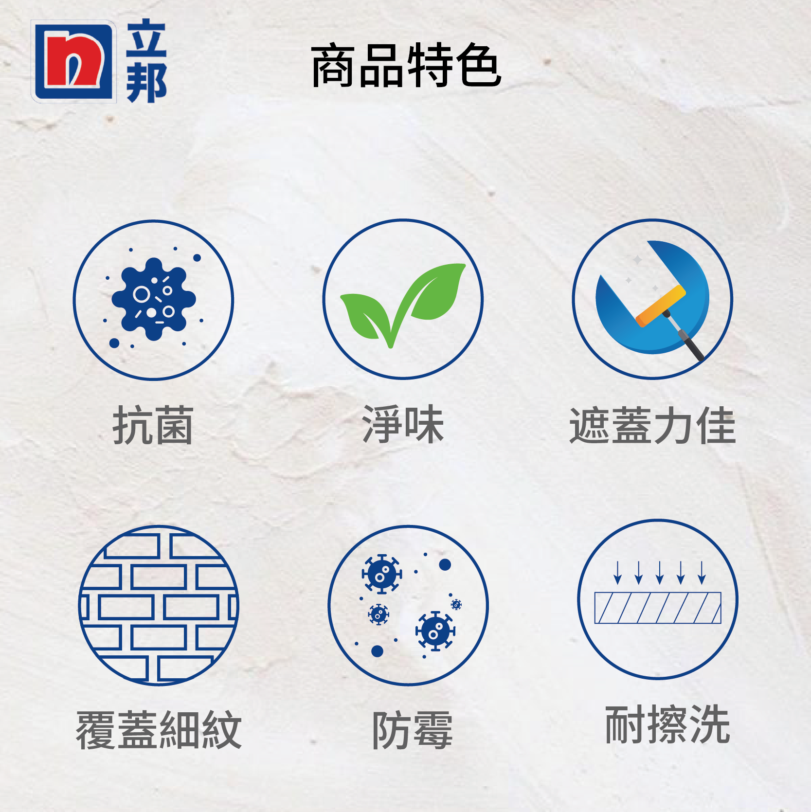 〔立邦〕淨味5合1 內牆乳膠漆 （1公升裝）百合白, , large