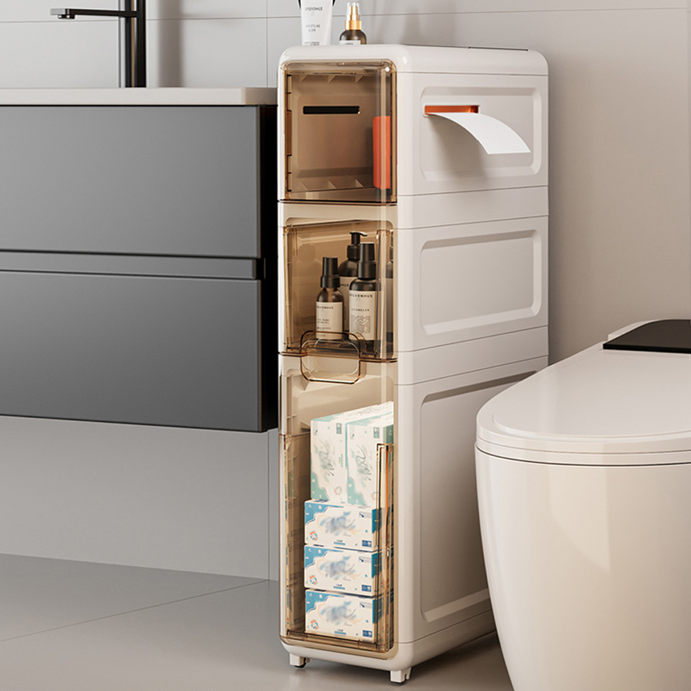 【AOTTO】No-assembly multifunctional three-layer storage cabinet