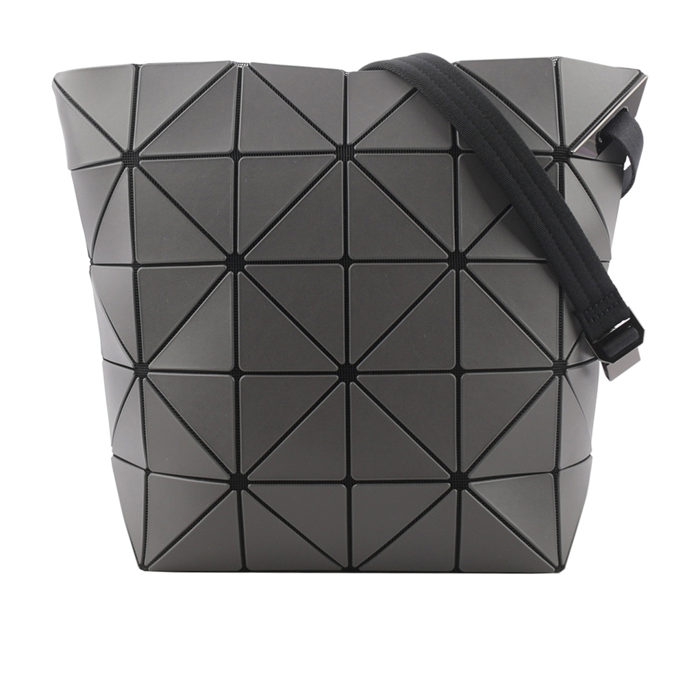 ISSEY MIYAKE Blocky 霧面可調背帶多用肩背包/炭灰色, , large