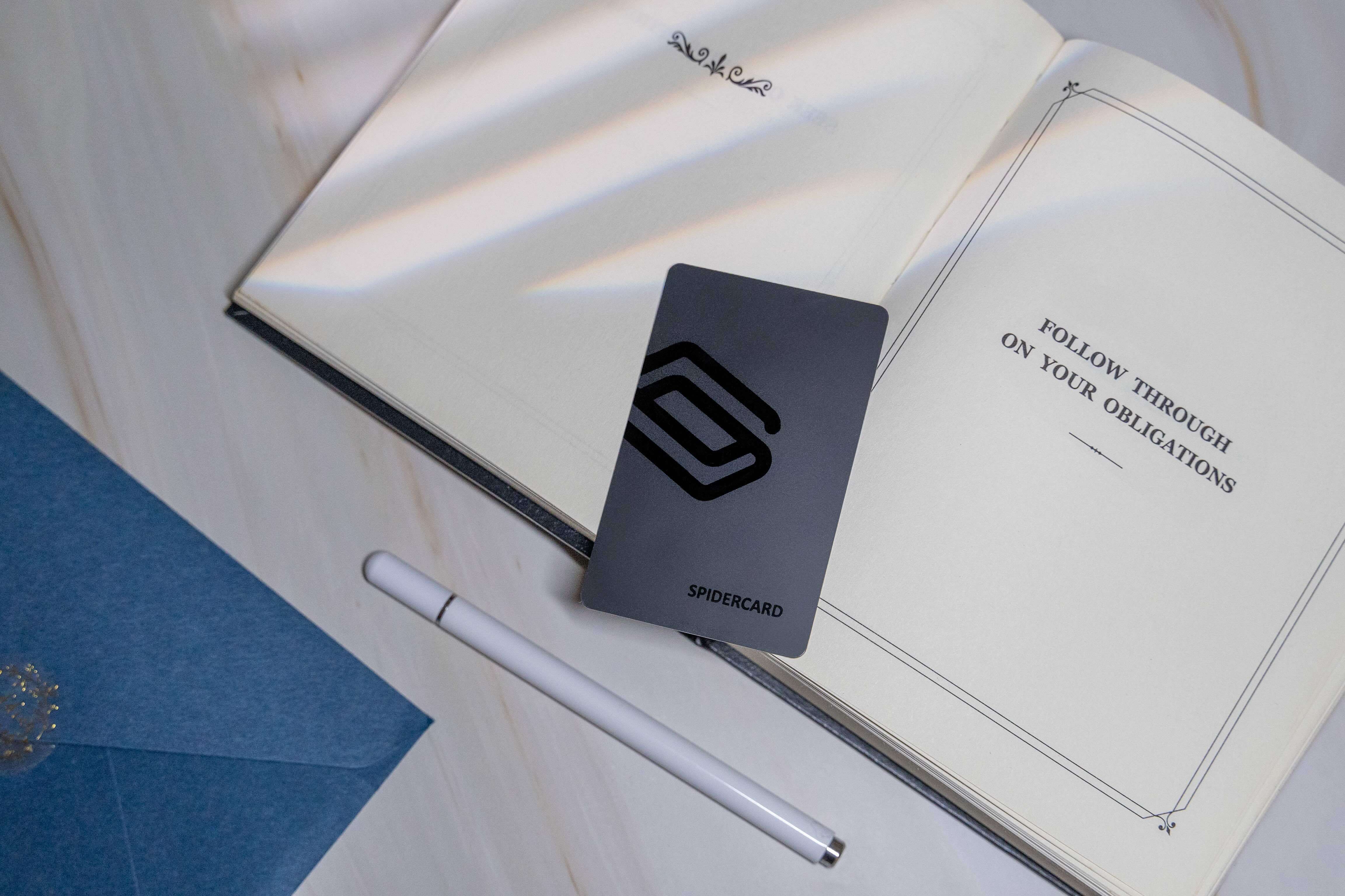 [SpiderCard]數位NFC電子名片 - 月光黑, , large