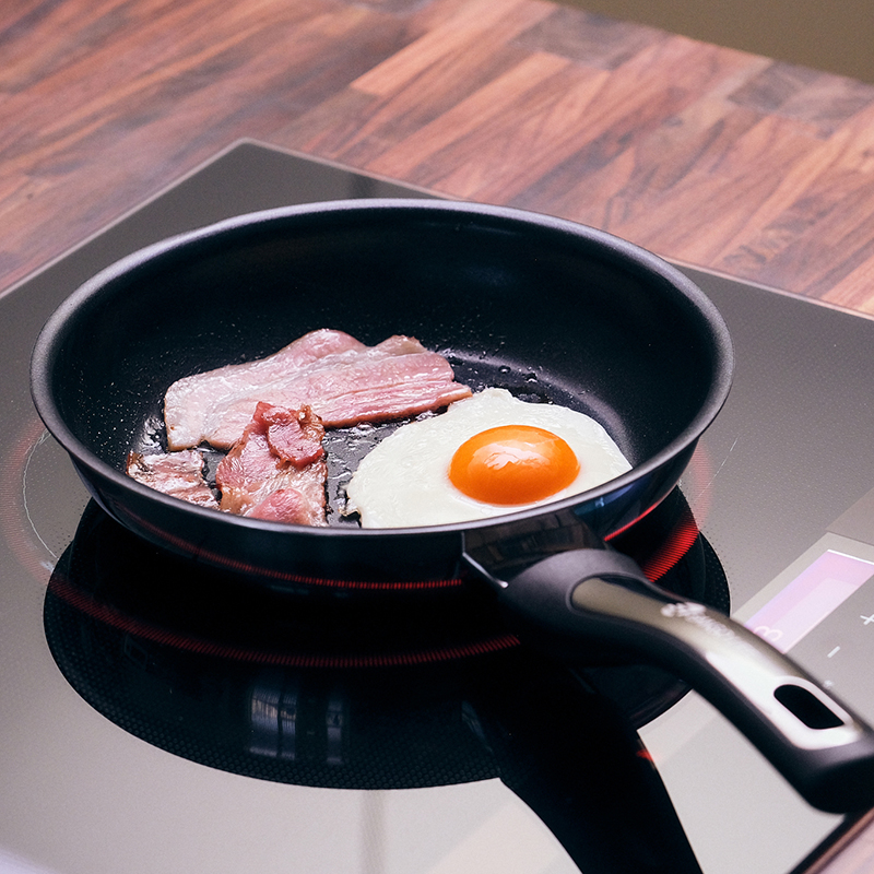 【SANSO LIFE】不鏽鋼不沾平底煎鍋 20cm, , large