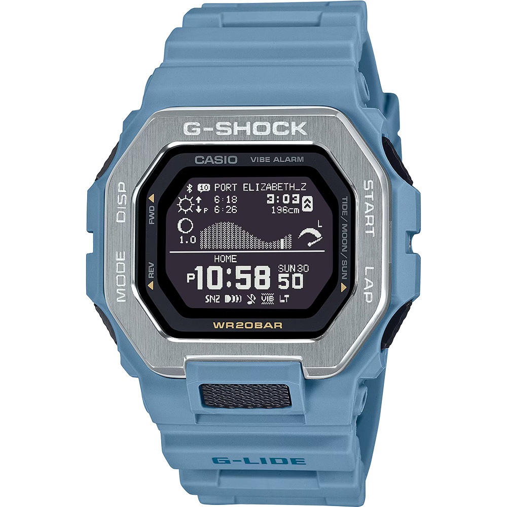 CASIO 卡西歐 G-SHOCK 衝浪運動藍芽手錶 GBX-100-2A, , large
