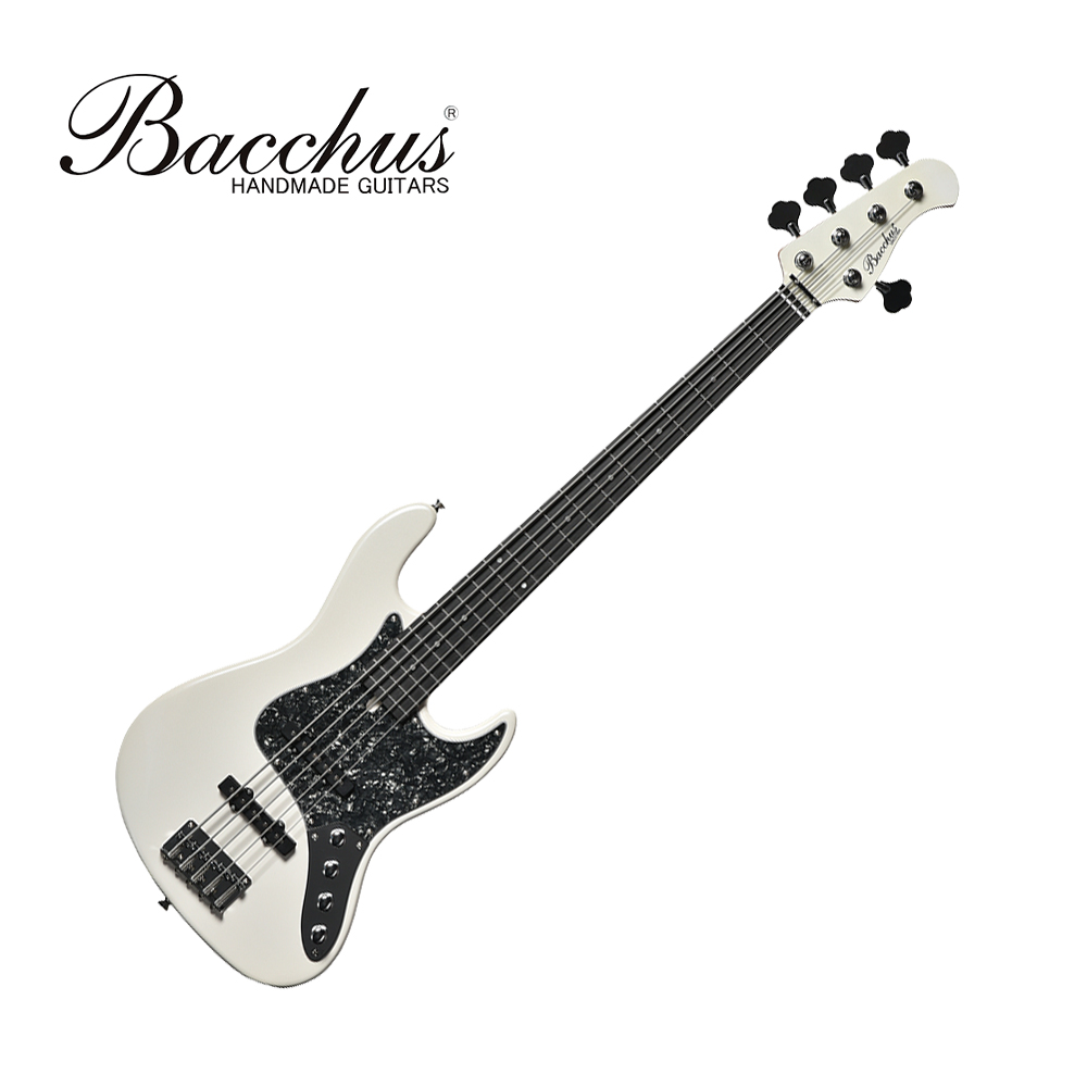 Bacchus WJ5B-1DX-AC RSM/P PWH-MH 珍珠白特仕 五弦貝斯【敦煌樂器】, , large