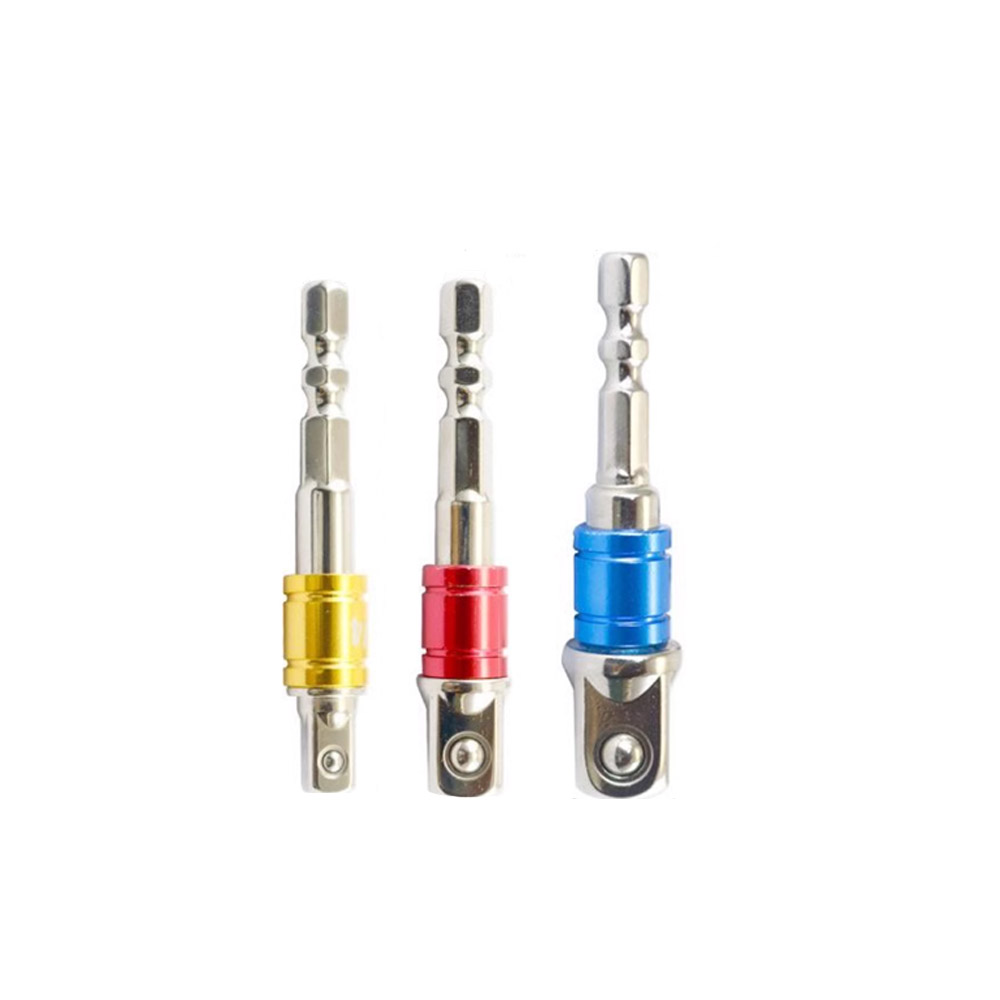 起子變換接桿 彩色套圈 2分 3分 4分 1/2 3/8 1/4 起子套筒轉接頭 6.35六角轉套筒, , large