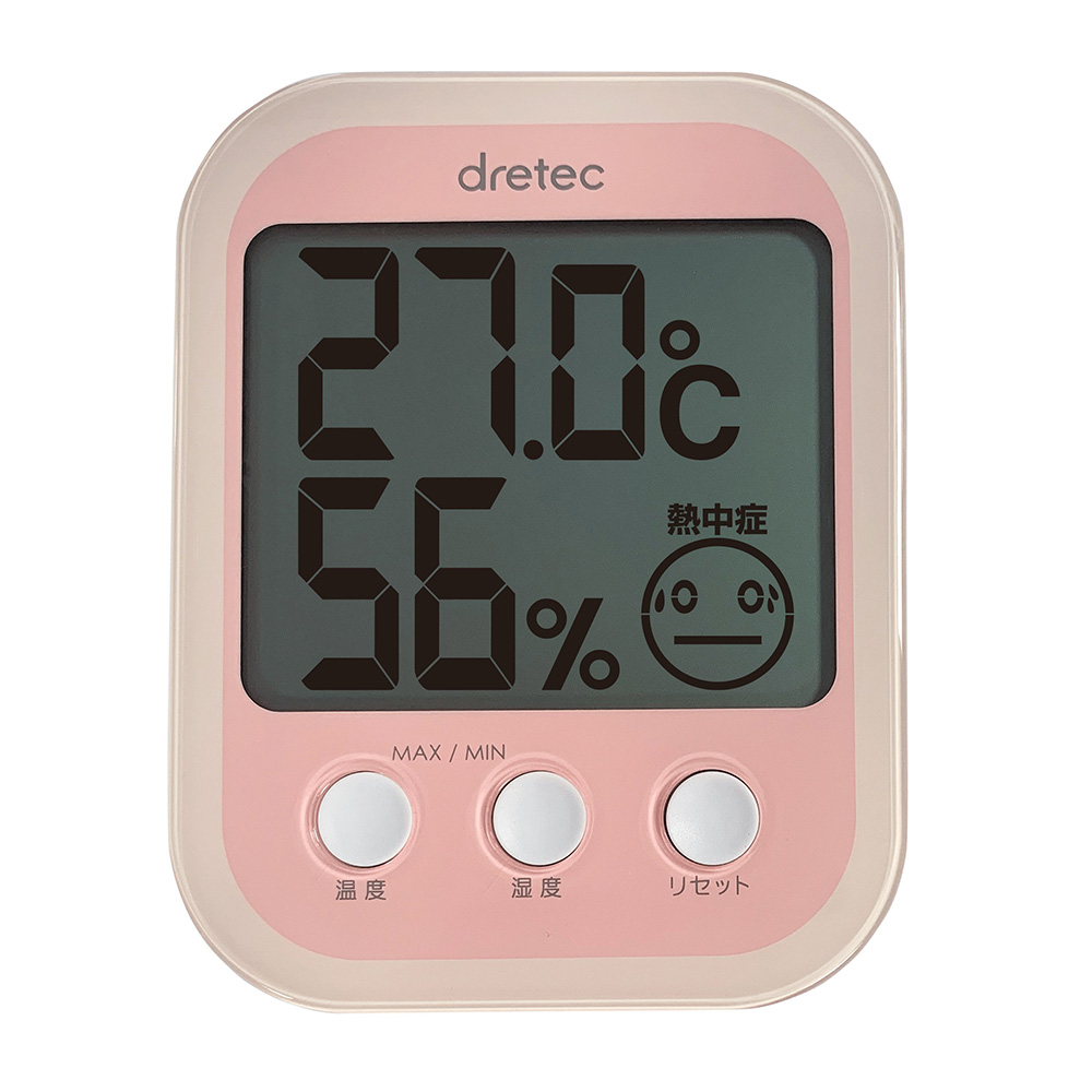 【 徠福 】日本DRETEC(多利可)溫濕度中暑警示計 /個 O-251PK, , large