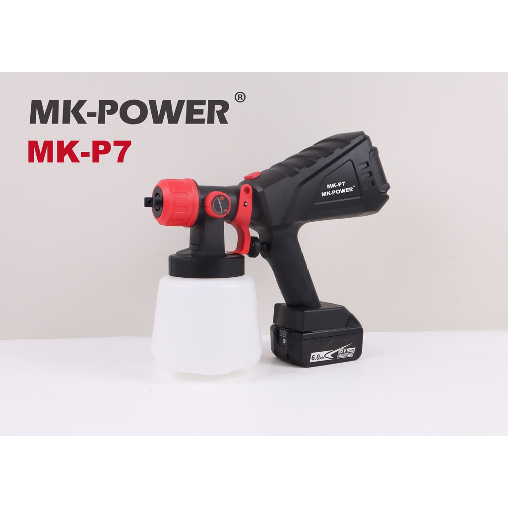 WIN五金 MK-POWER MK-P7(單主機) 18V電動噴漆槍 直上牧田 噴漆槍 油漆噴槍 噴漆槍 油漆 高壓電動, , large