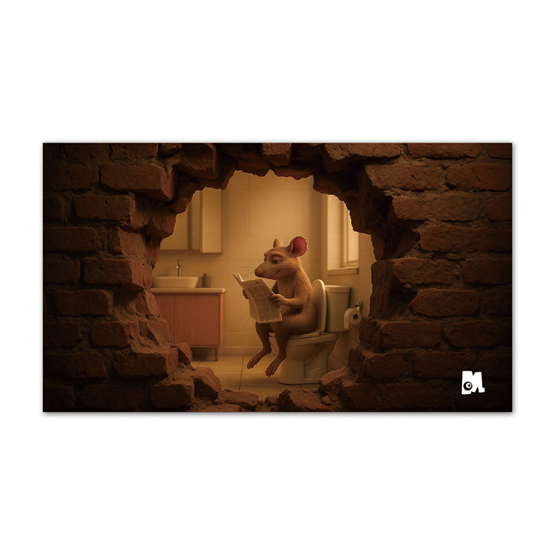 【Monster】 3D Scene Desk Mat (60x34cm) &ndash; News Mouse