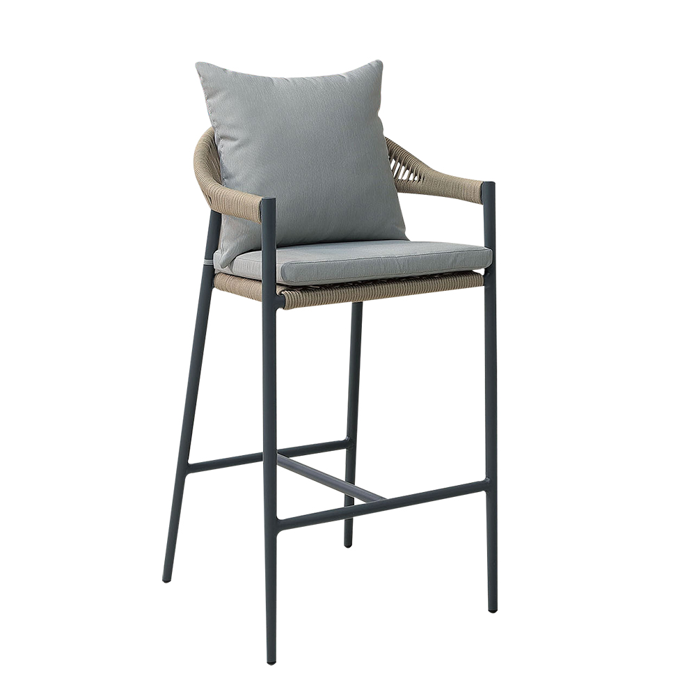 【Hampton 漢汀堡】弘倫戶外吧台椅-深灰, , large