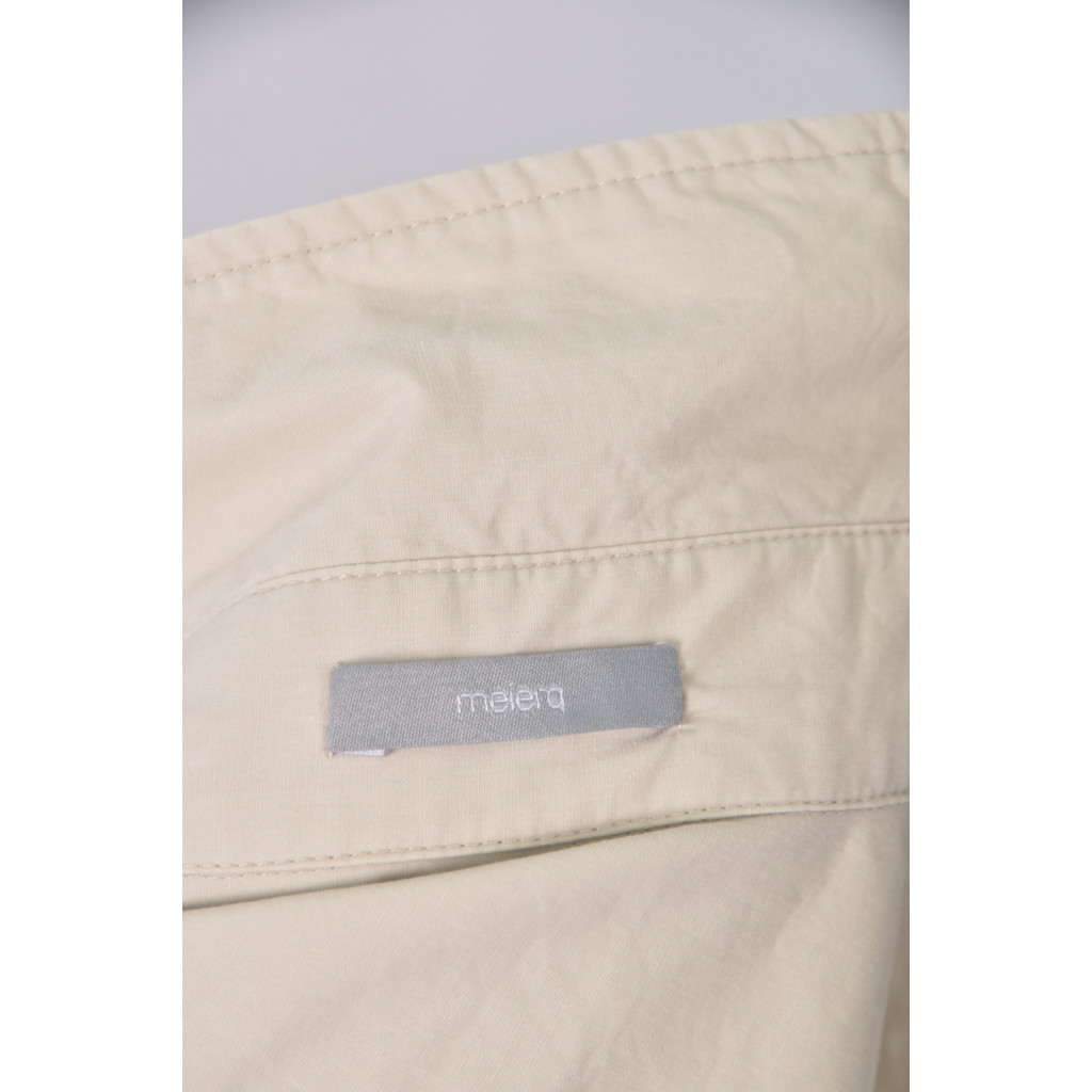 (XL) meier q質感棉質素面杏色洋裝二手衣, , large