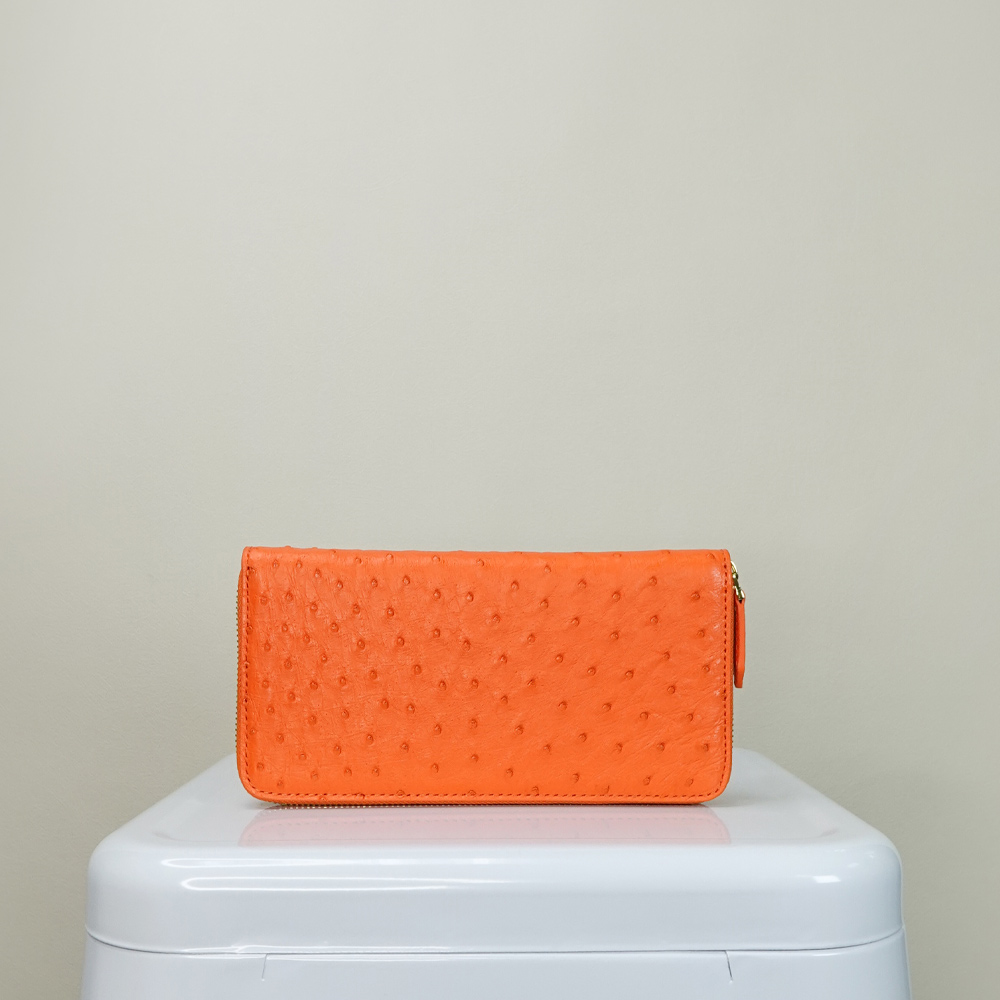 【M2nd】 Ostrich  Zip-around Wallet, , large