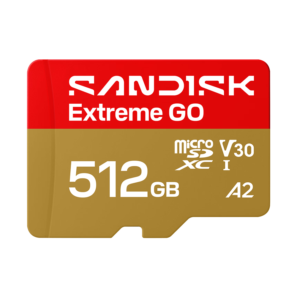 【SanDisk】Extreme GO 512G microSDXC A2 U3 UHS-I V30 4K 記憶卡, , large