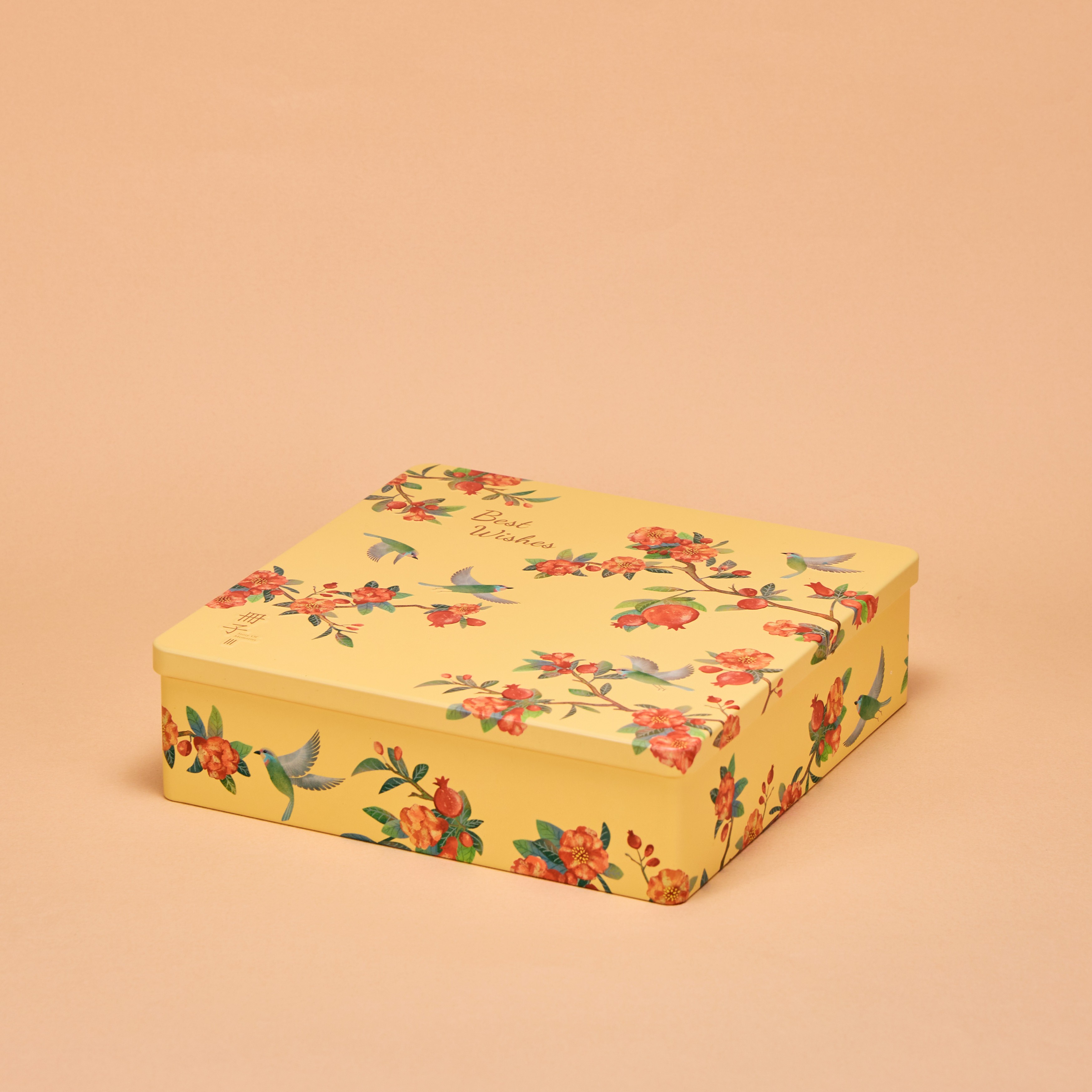 【冊子過年禮盒】彩鳥飛悅單層禮盒(白玉明月酥x7), , large