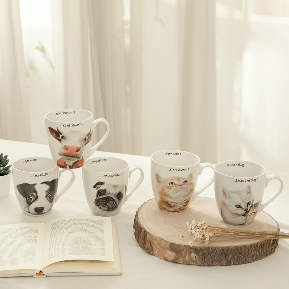 Animal Pattern Ceramic Mug, , large