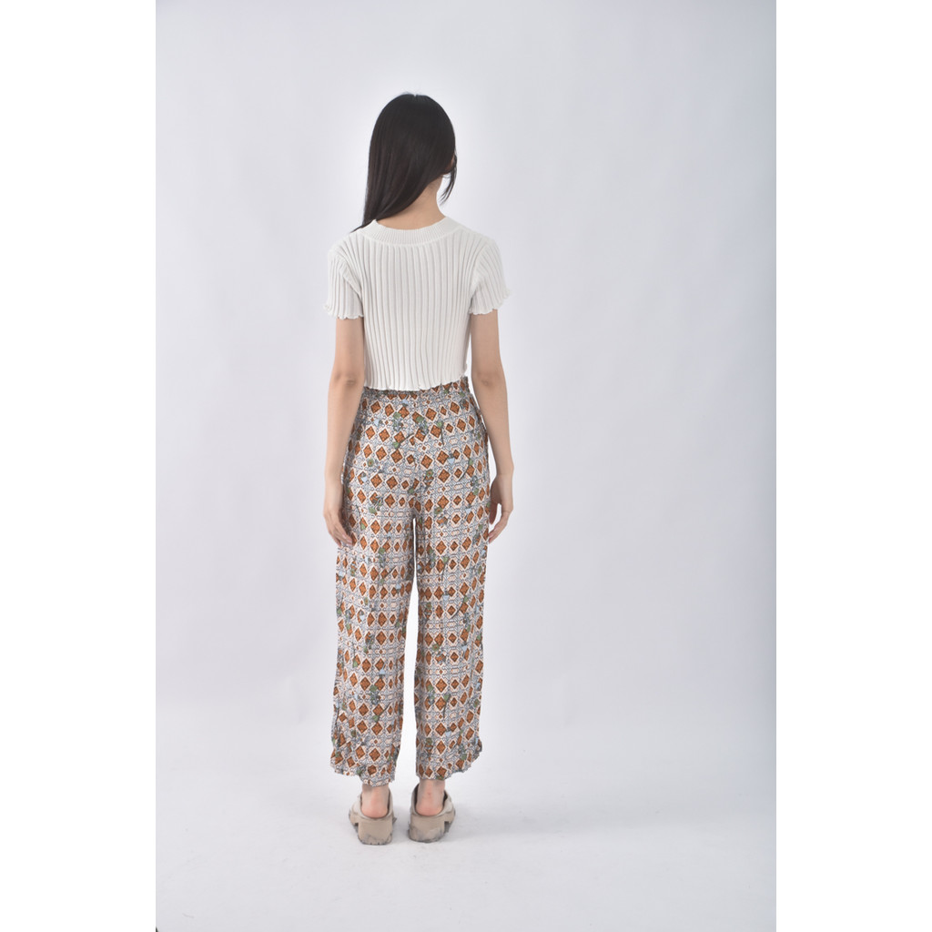 (M) f ailisi高腰圖案橘色長褲二手衣, , large