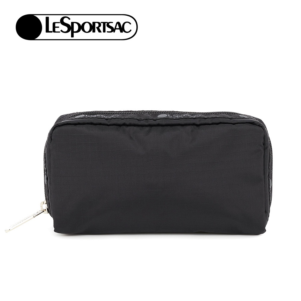 |快速出貨|Lesportsac RECTANGULAR COSMETIC 經典長形化妝包-經典黑, , large