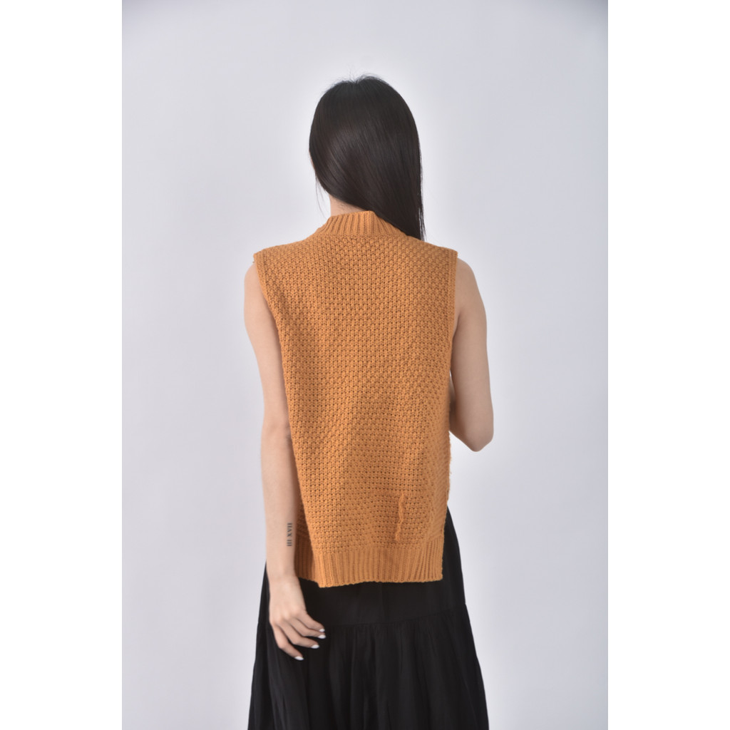 (S) 無袖黃色上衣二手衣, , large