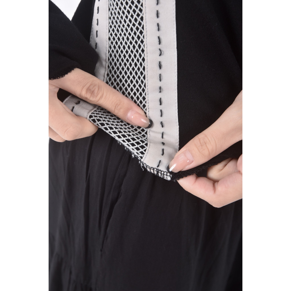 (S) 衣櫃V領黑色長袖上衣二手衣, , large