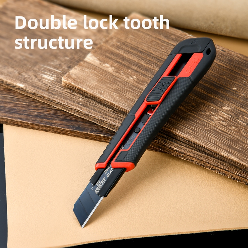 【得力工具 deli tools】重型美工刀 專業款 PRO系列 工業用美工刀 裁紙刀 切割刀-25mm 重型美工刀, , large