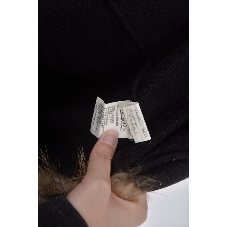 (S) arnold palmer質感棉質連帽黑色外套二手衣, , large