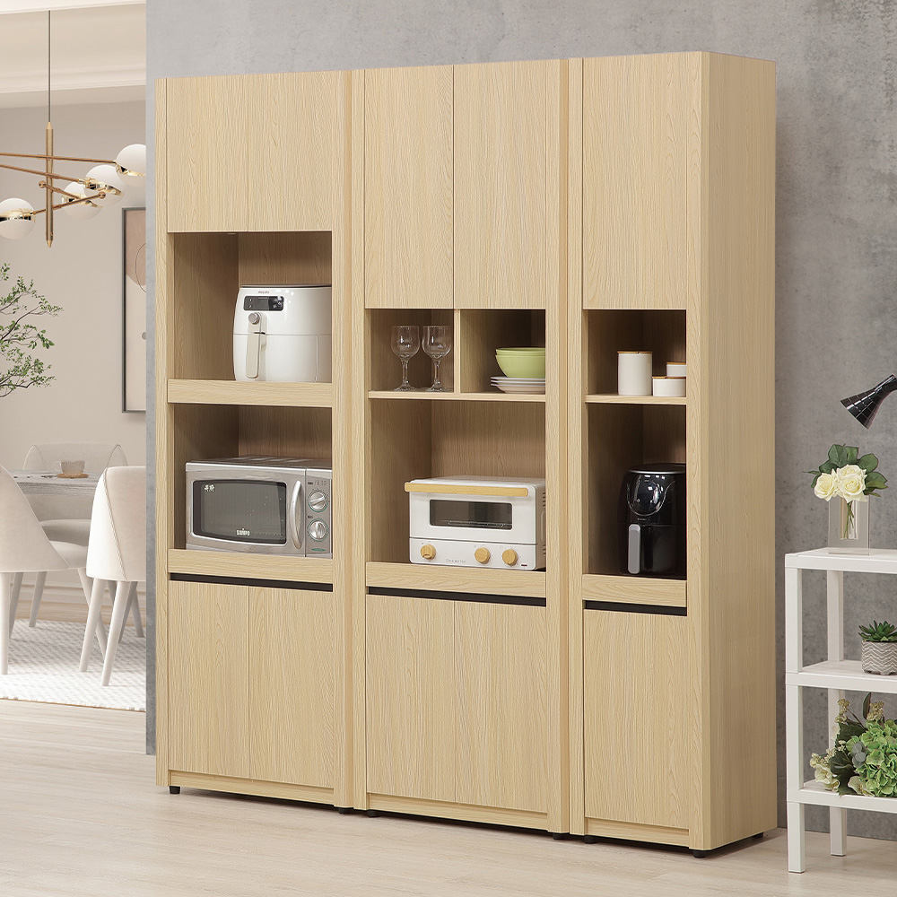 【唯熙傢俱】萊恩黃橡木2尺雙層電器櫃, , large