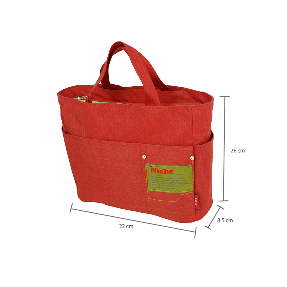 【Niche 樂奇】輕盈手提包 拉鍊手提袋 多隔層收納包 包中包 購物袋  NCL-5313, , large