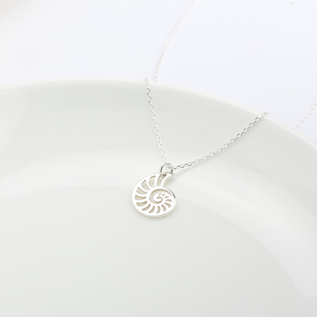 【Angel & Me】Shell Golden ratio s925 sterling silver necklace Birthday gift, , large