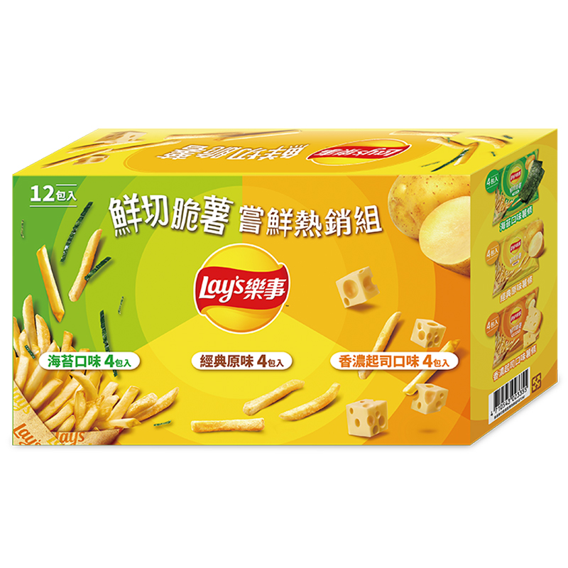 樂事鮮切脆薯嘗鮮熱銷組216g, , large