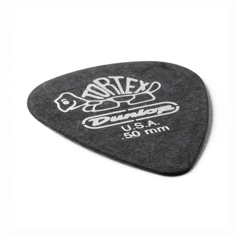 Jim Dunlop Tortex Pitch Black Standard 488R 0.50mm Pick, , large