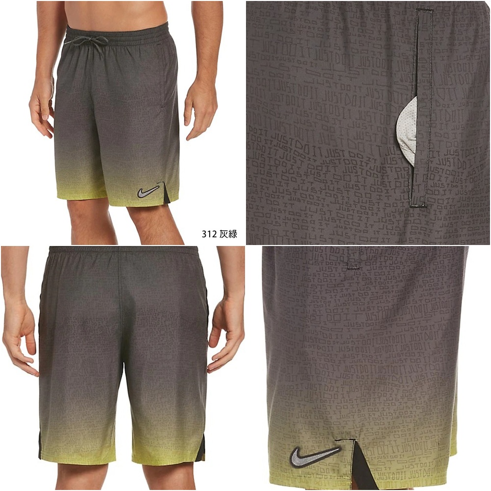 出清 NIKE JDI FADE 成人男性九吋海灘褲 沙灘褲 DRI-FIT速乾 透氣 NESSC478 【樂買網】, , large