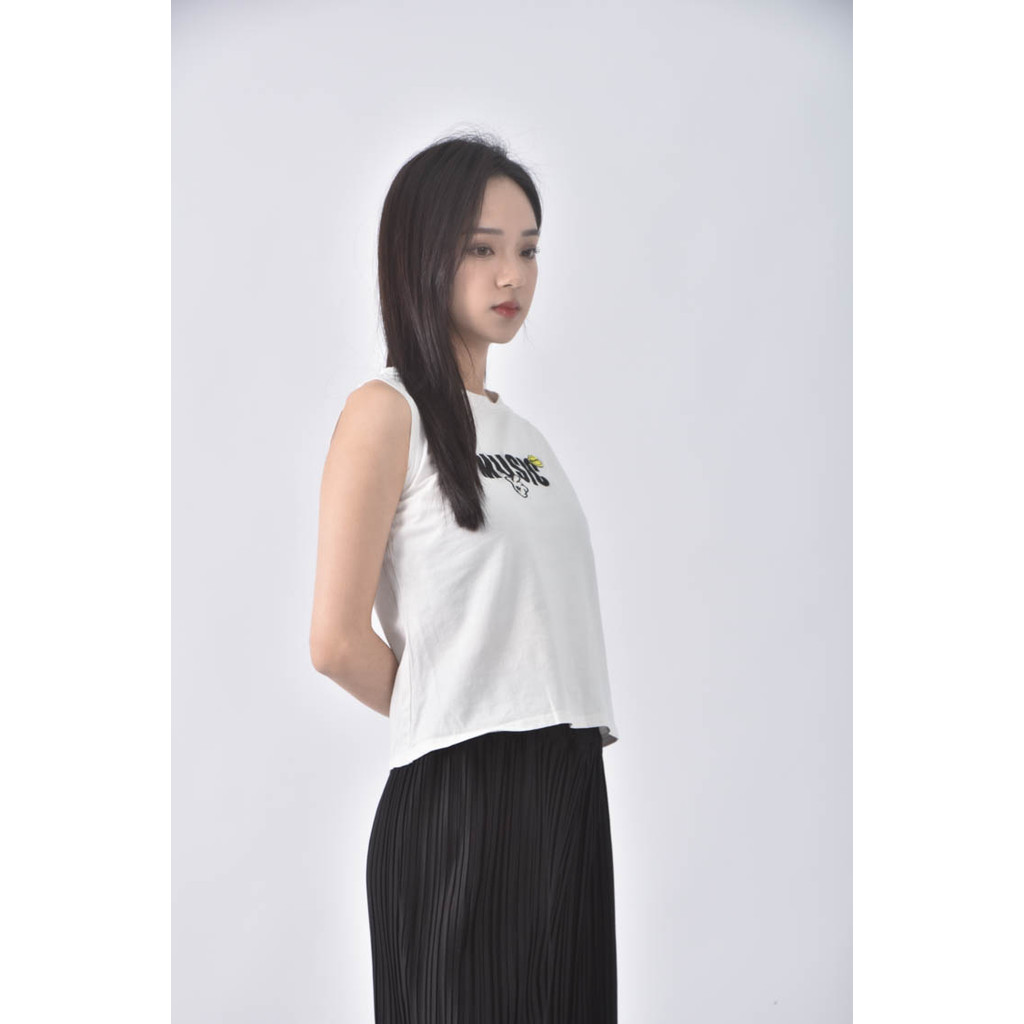 (S) aiqi fushi無袖白色上衣二手衣, , large