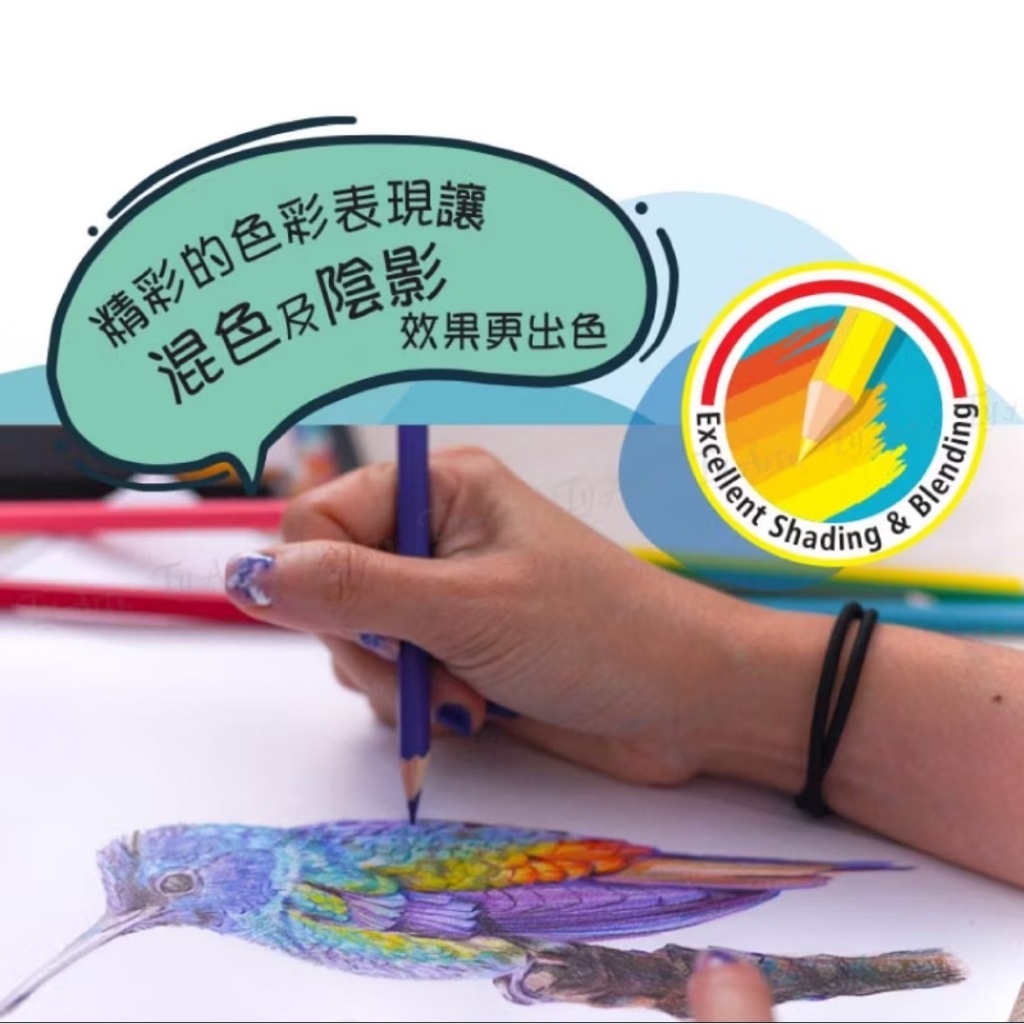 【德國天鵝STABILO】Swans ARTY 油性色鉛筆 顏色飽和 易上色12/24/36/48色(ST1520)24色, , large