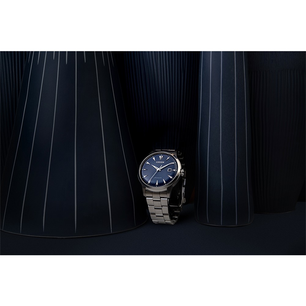 CITIZEN 星辰 限量黑潮復古版 機械錶-41mm NK0008-85L, , large