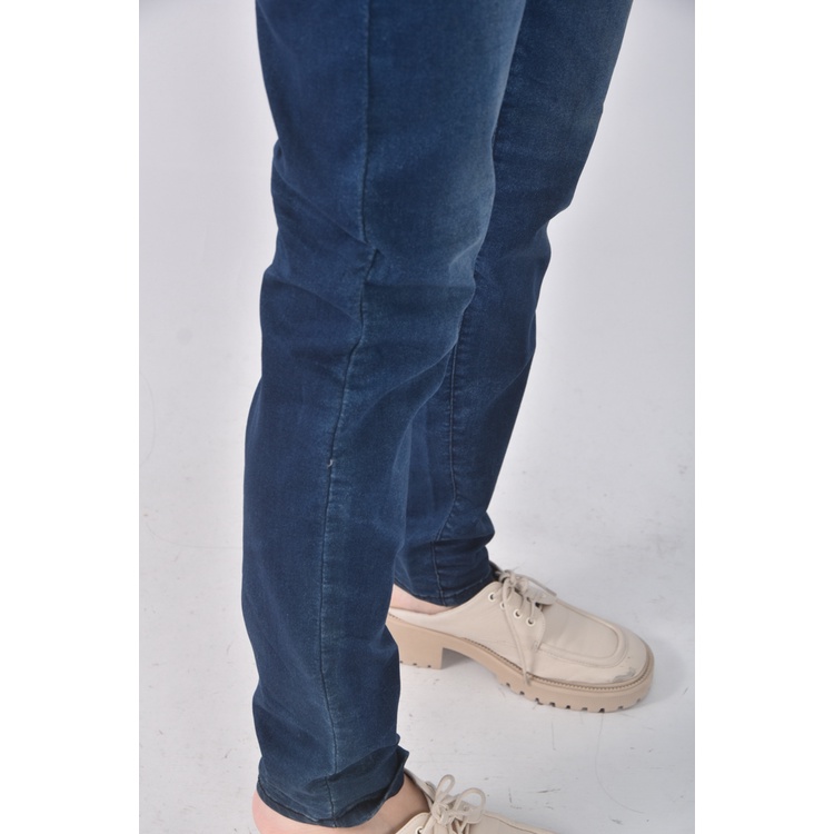 (XL) u2丹寧牛仔質感棉質藍色長褲二手衣, , large