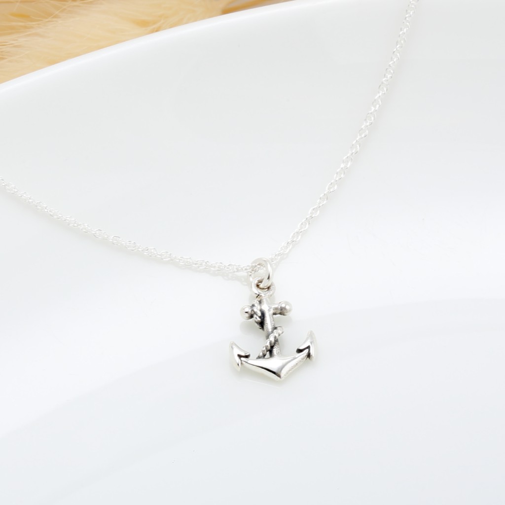 【Angel & Me】定情 繩結 船錨 (小) s925純銀項鍊 情人節禮物, , large
