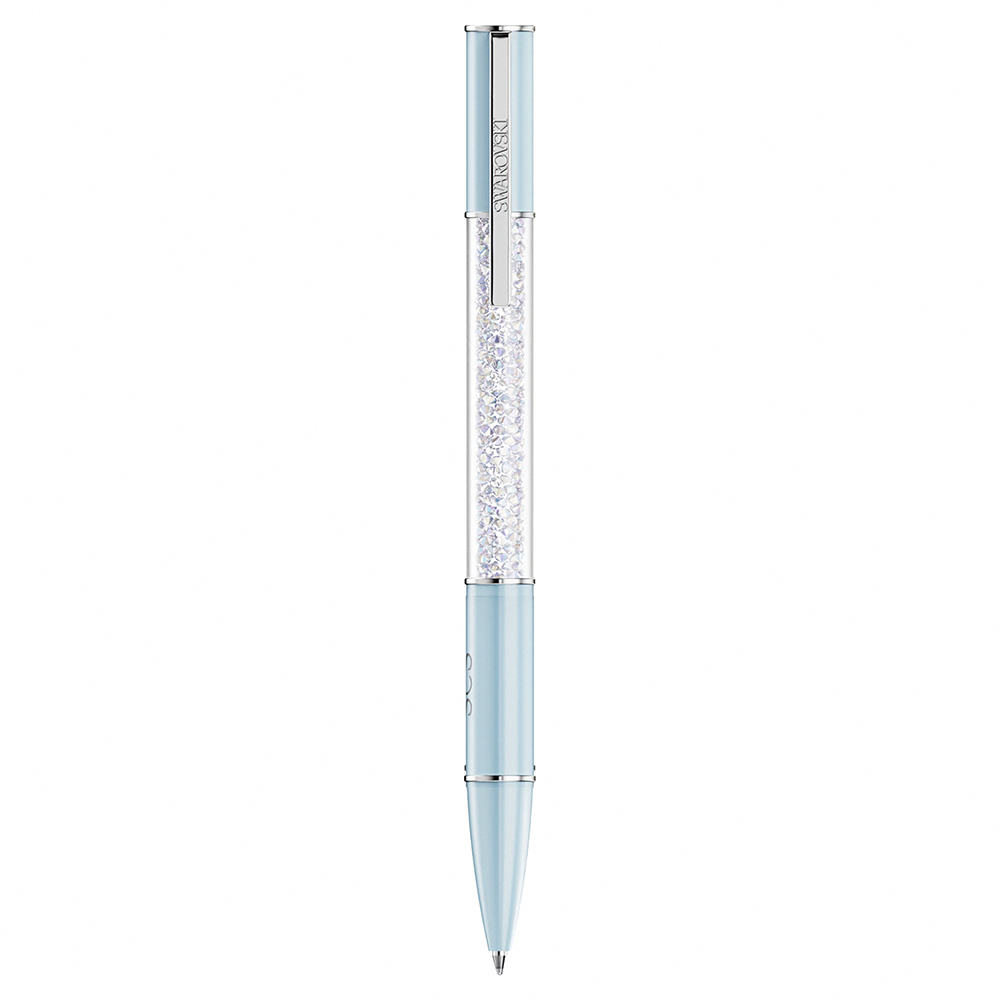 SWAROVSKI 施華洛世奇 Crystalline SCS 水晶淺藍色調圓珠筆-黑色墨水(5730493)  品號：14204228, , large