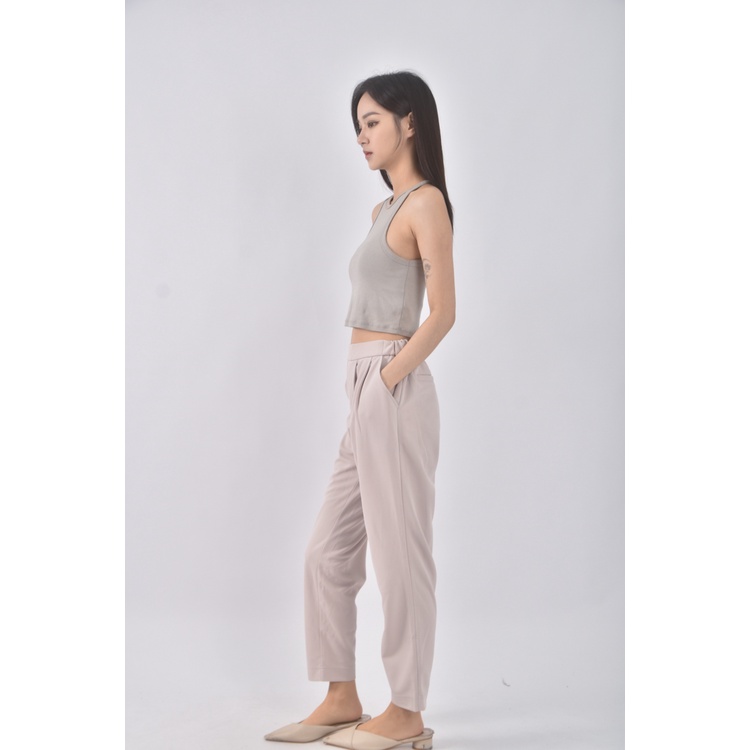 (M) vicky高腰質感西裝杏色長褲二手衣, , large