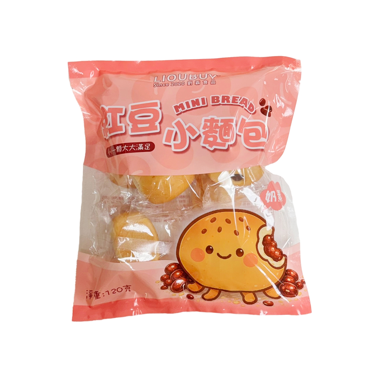 【Liu Ba】Burstuffed Snail Bread - Strawberry + Red Bean Bread