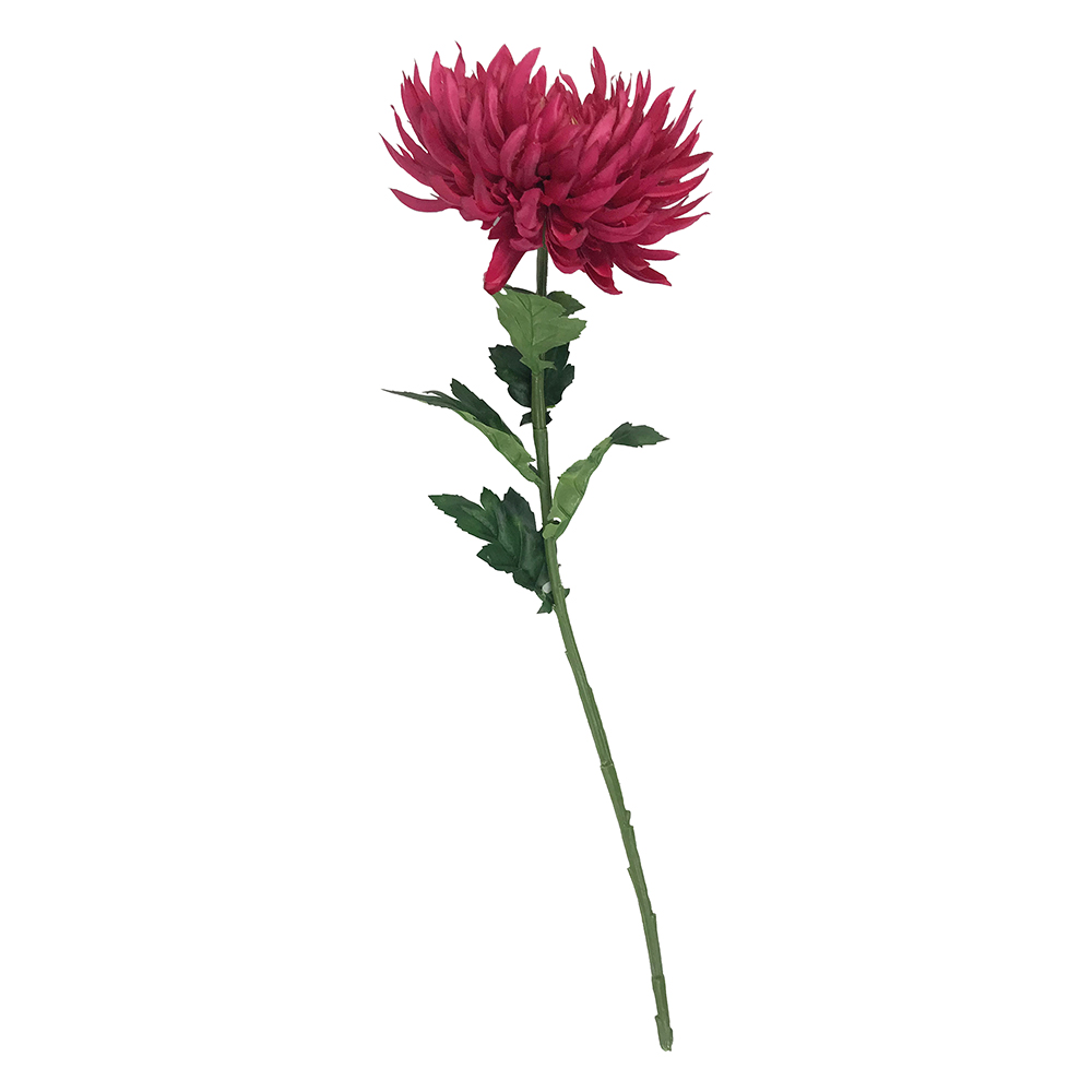 ARTIFICIAL CHRYSANTHEMUM SPARY-BURGUNDY, , large