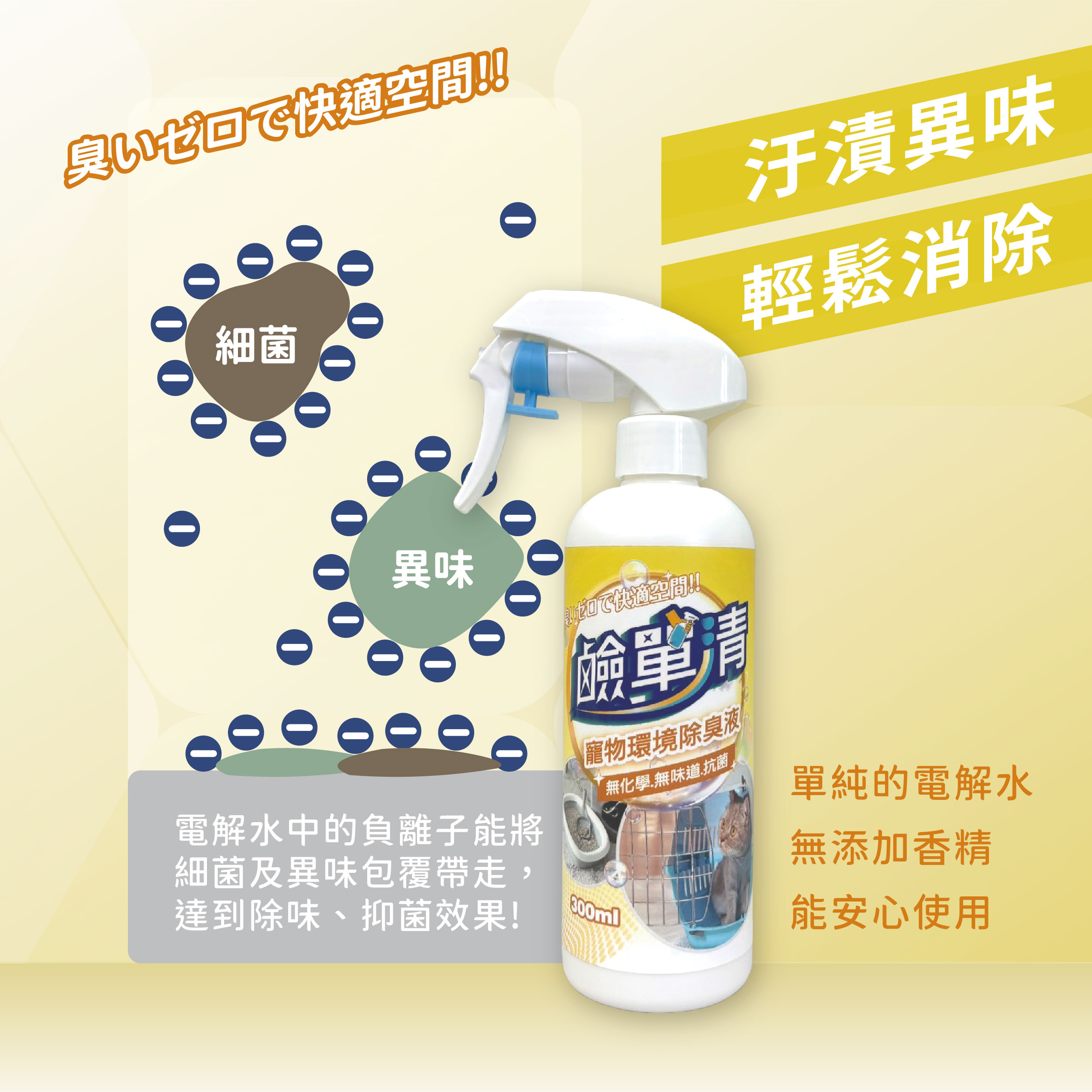 【鹼單清】寵物除臭噴霧, , large