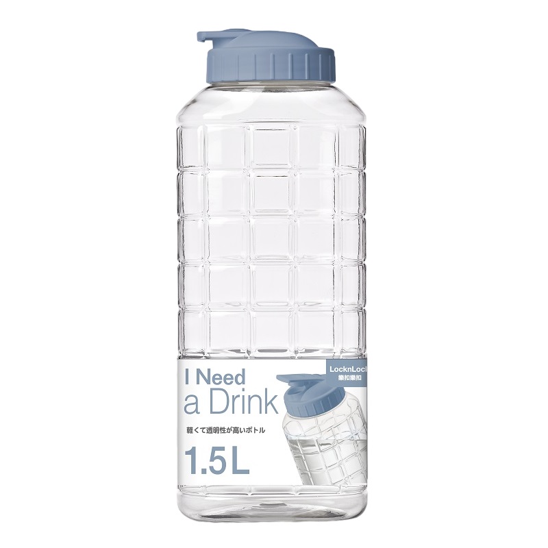 LocknLock PET bottle 1.5L, 莫蘭迪藍, large