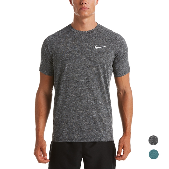 NIKE Heather 成人男機能防曬T恤 運動上衣 抗UV UPF 40+ DRI-FIT NESSA589, , large