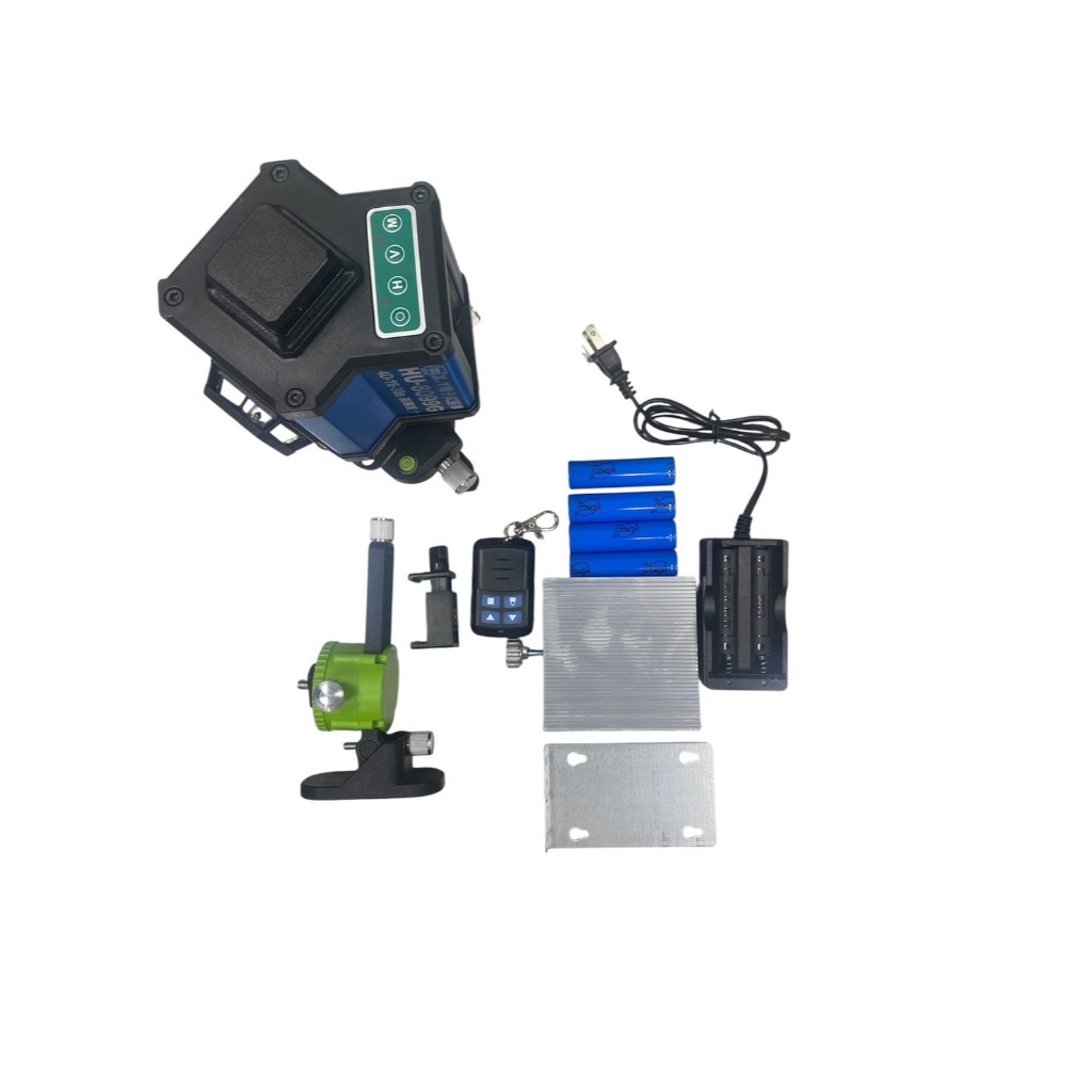 WIN五金 HU-8099G HU8099G 綠光 4D 16線 全自動 雷射水平垂直儀 雷射水平儀 激光水平儀, , large