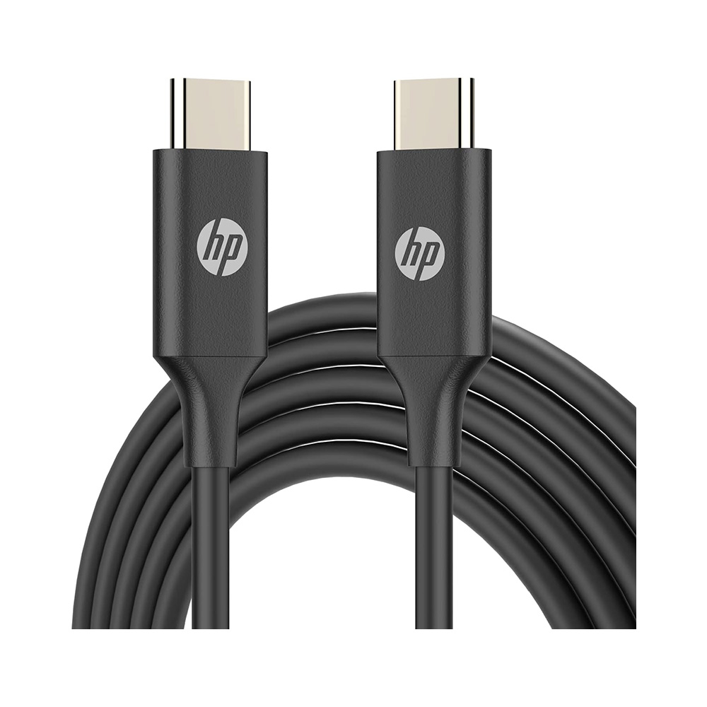 【HP 惠普】HP DHC-TC107 Type-C充電線 速充快充線-黑色(2m), , large