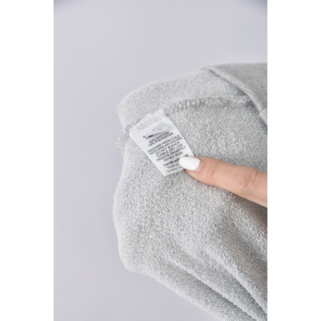 (L) lauren moshi棉質露肩灰色長袖上衣二手衣, , large