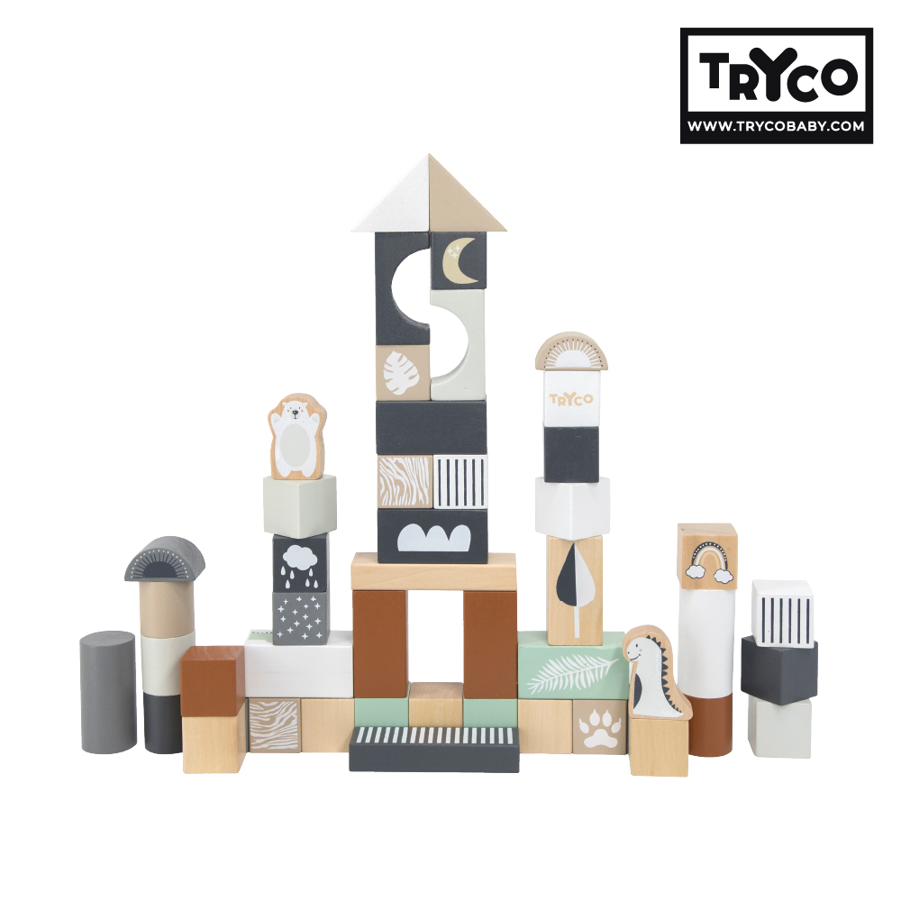 【Tryco】木質積木組_動物派對, , large