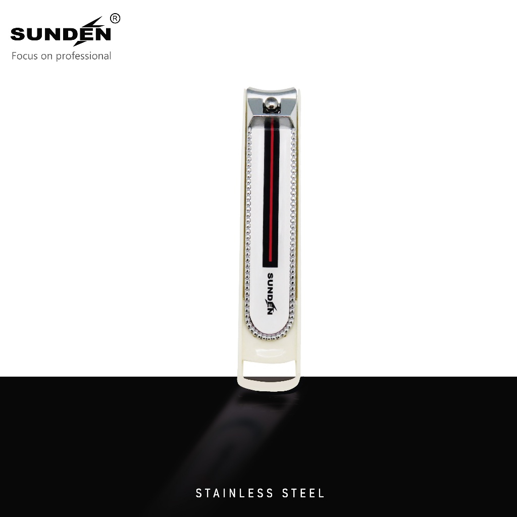 Nail Clipper with Catcher and Nail File, Carbon Steel, Anti-Splash Design for Men and Women SUNDEN SD2457, , large