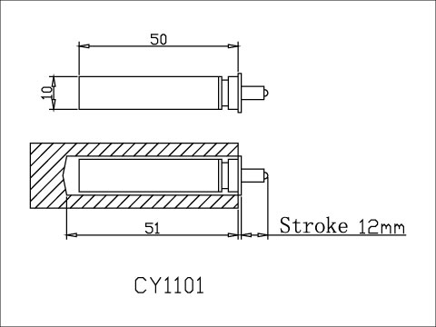 【協進五金】緩衝阻尼器 (ABS)灰色, , large