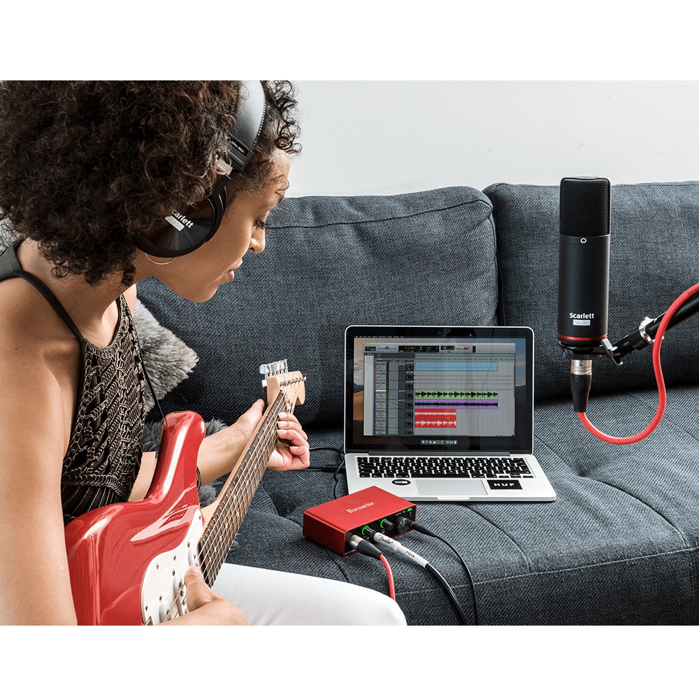 【福利品】Focusrite Scarlett Solo Studio 錄音介面套裝組 (第三代)【敦煌樂器】, , large