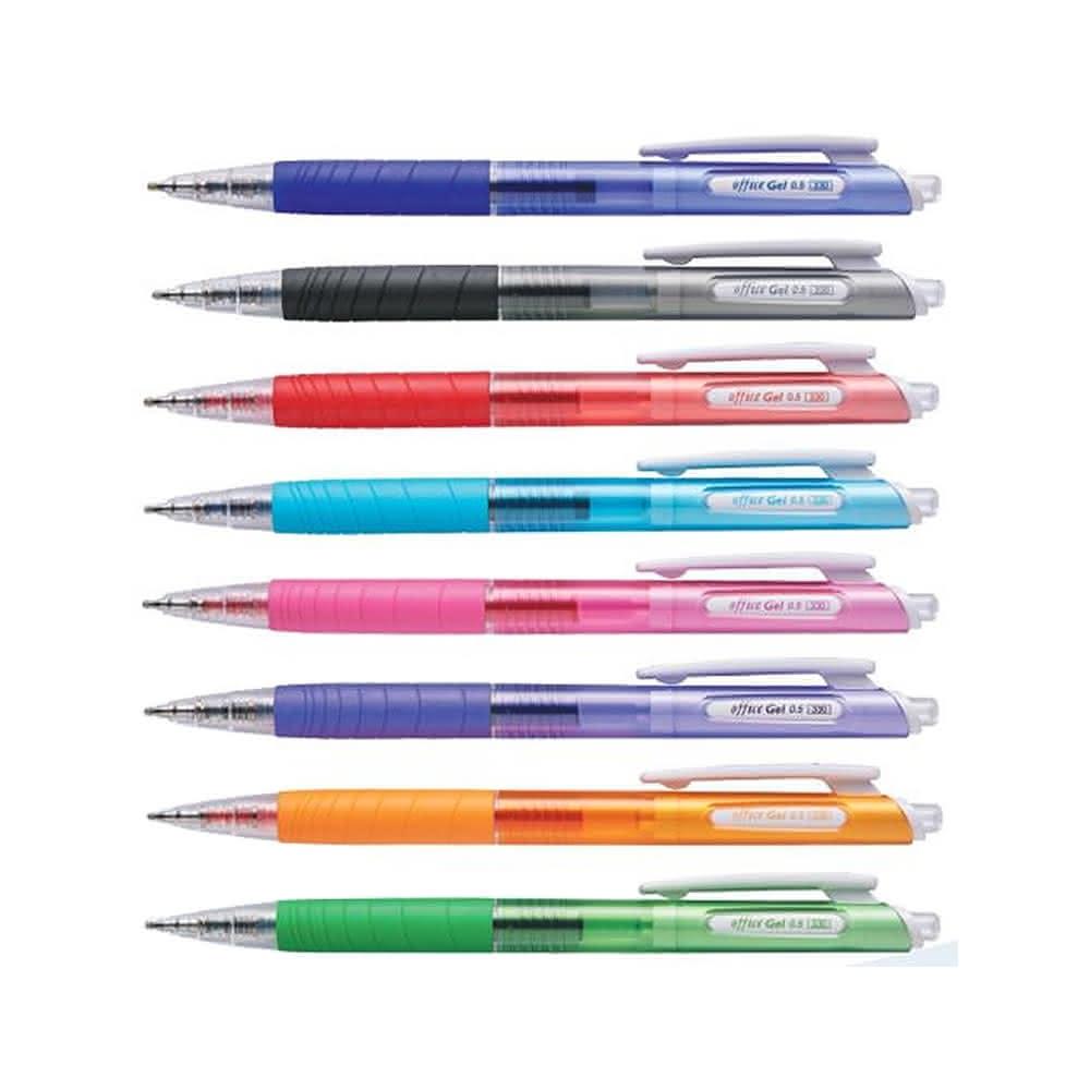 【O.B.】Office Gel 自動中性筆 0.5mm 單色12支 /盒 OB-330 - 多款可選, , large